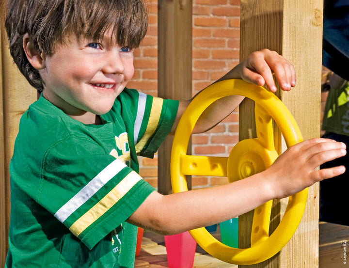 Jungle House | Wooden climbing frame with slide & clatter bridge