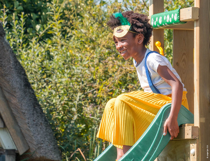 Jungle Cirque | Wooden climbing frame with swing & climbing net