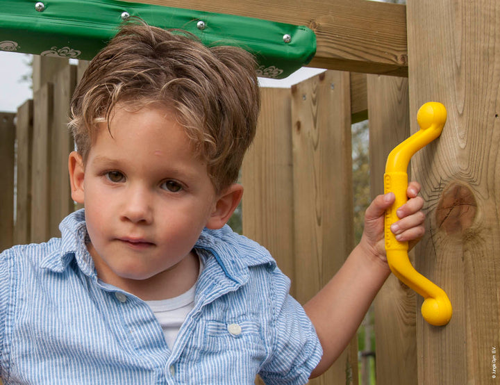 Jungle Patio | Wooden climbing frame with slide & clatter bridge