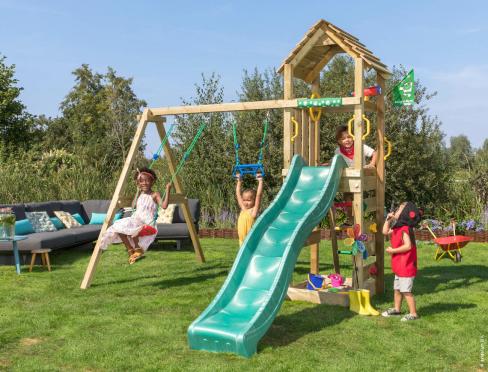 Wooden Climbing Frame for Garden • Cocoon 2-Swing 